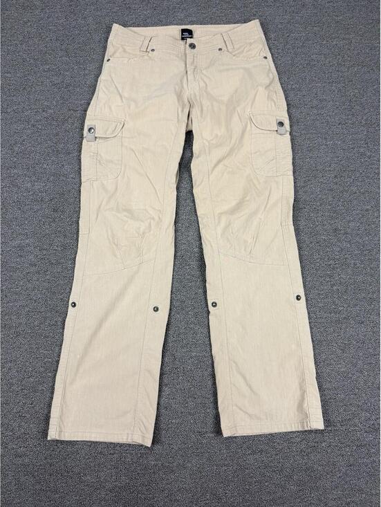 Kuhl Pants - Kuhl Legendary Pants Womens 6 Reg Khaki Cargo Hiking Nylon Blend Roll Up